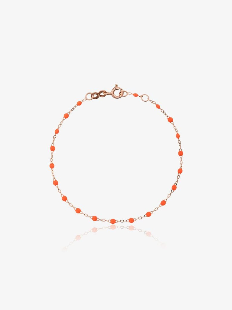 18k Rose Gold 17 Cm Beaded Bracelet
