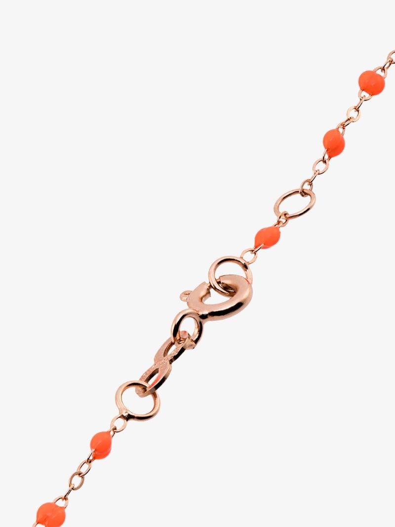 18k Rose Gold 17 Cm Beaded Bracelet