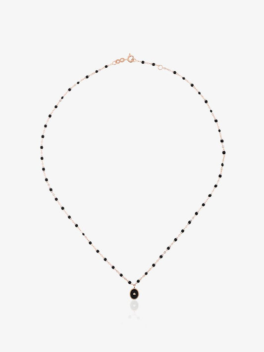 18k Rose Gold 42 Cm Beaded Diamond Necklace