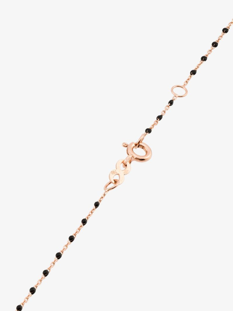 18k Rose Gold 42 Cm Beaded Diamond Necklace
