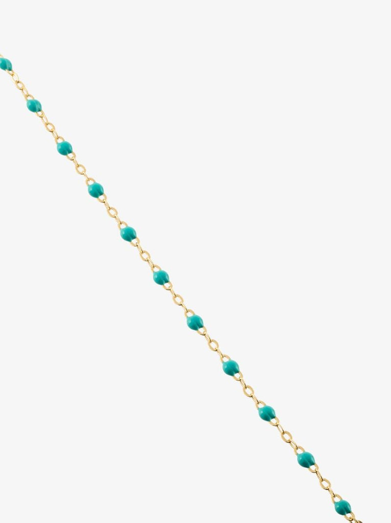 18k Yellow Gold 42 Cm Beaded Necklace