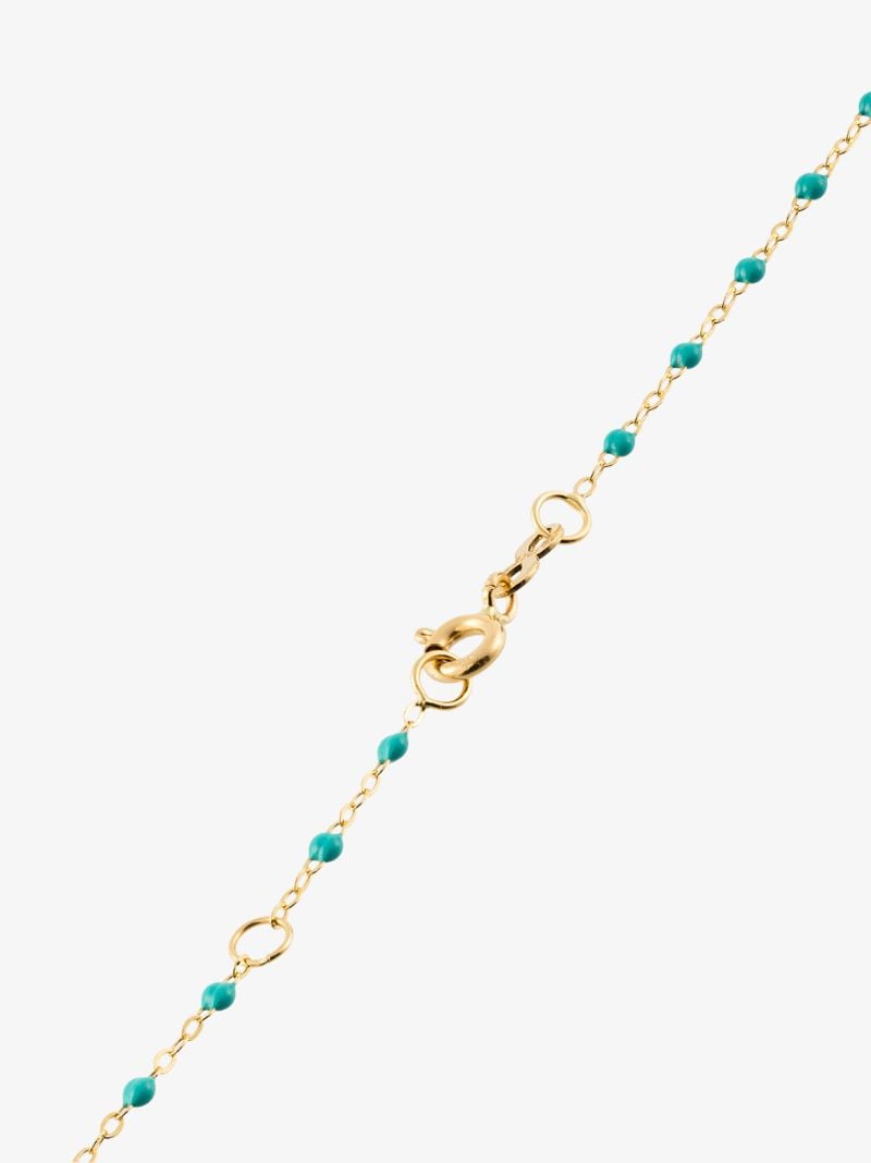 18k Yellow Gold 42 Cm Beaded Necklace