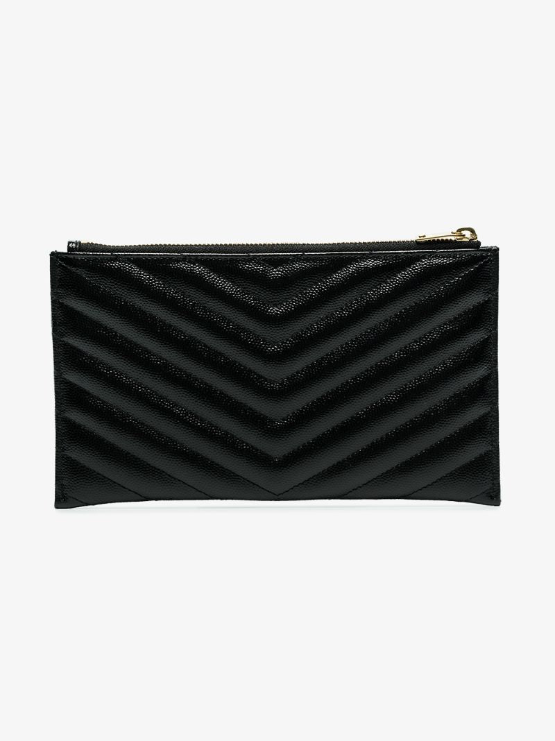 Black Monogram MatelassÃ_x0083_Â© Quilted Clutch
