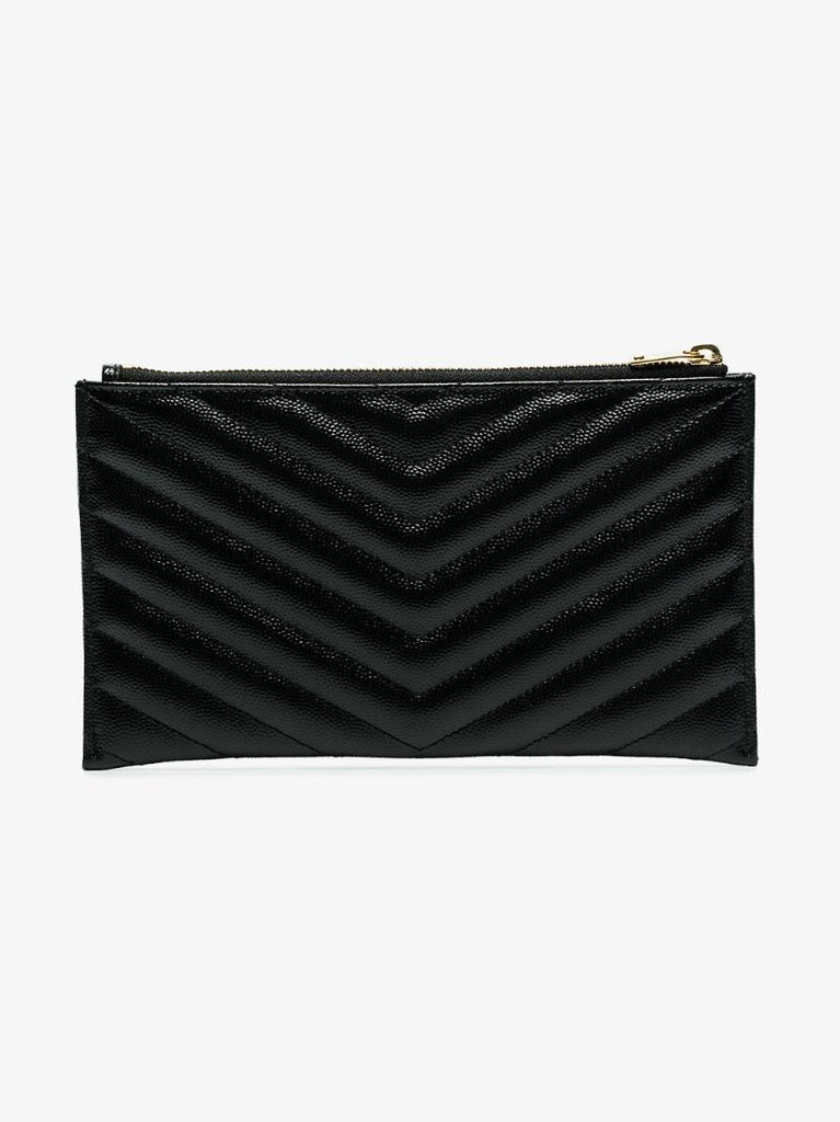 Black Monogram MatelassÃ_x0083_Â© Quilted Clutch