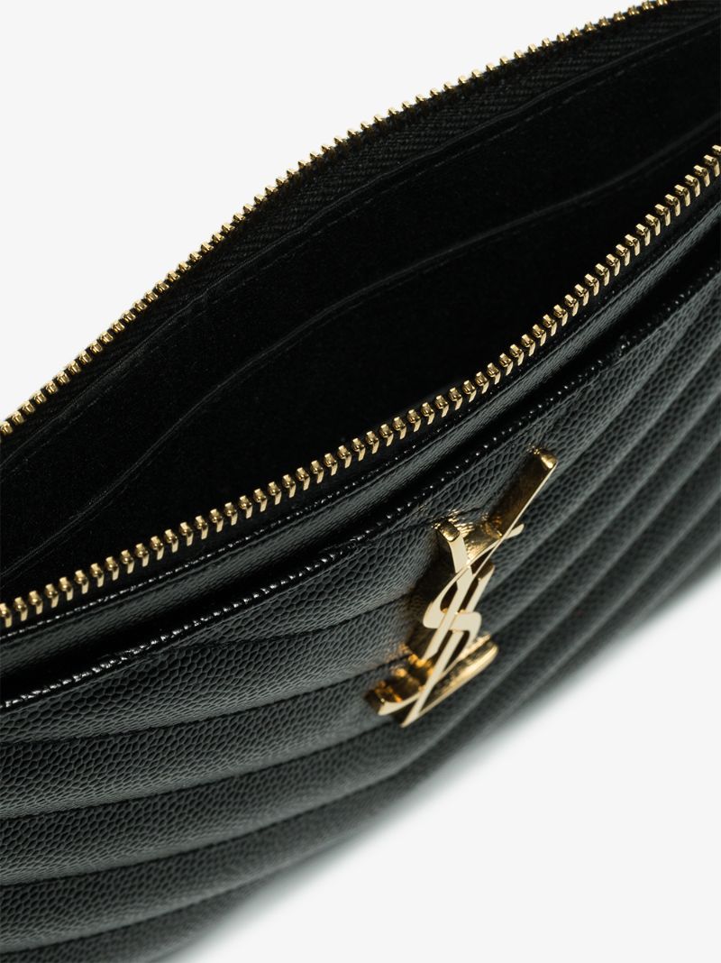 Black Monogram MatelassÃ_x0083_Â© Quilted Clutch
