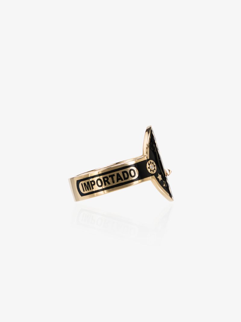 18k Yellow Gold Dream Cigar Diamond Ring