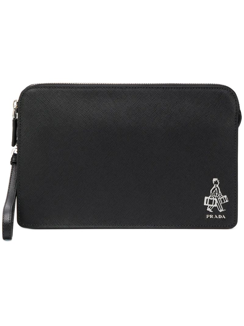 Saffiano Clutch Bag