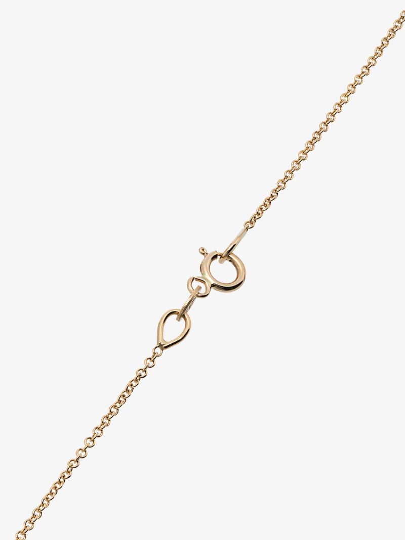 14k Yellow Gold Floating Emerald Necklace