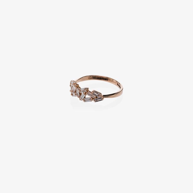 18k Rose Gold Firework Diamond Ring