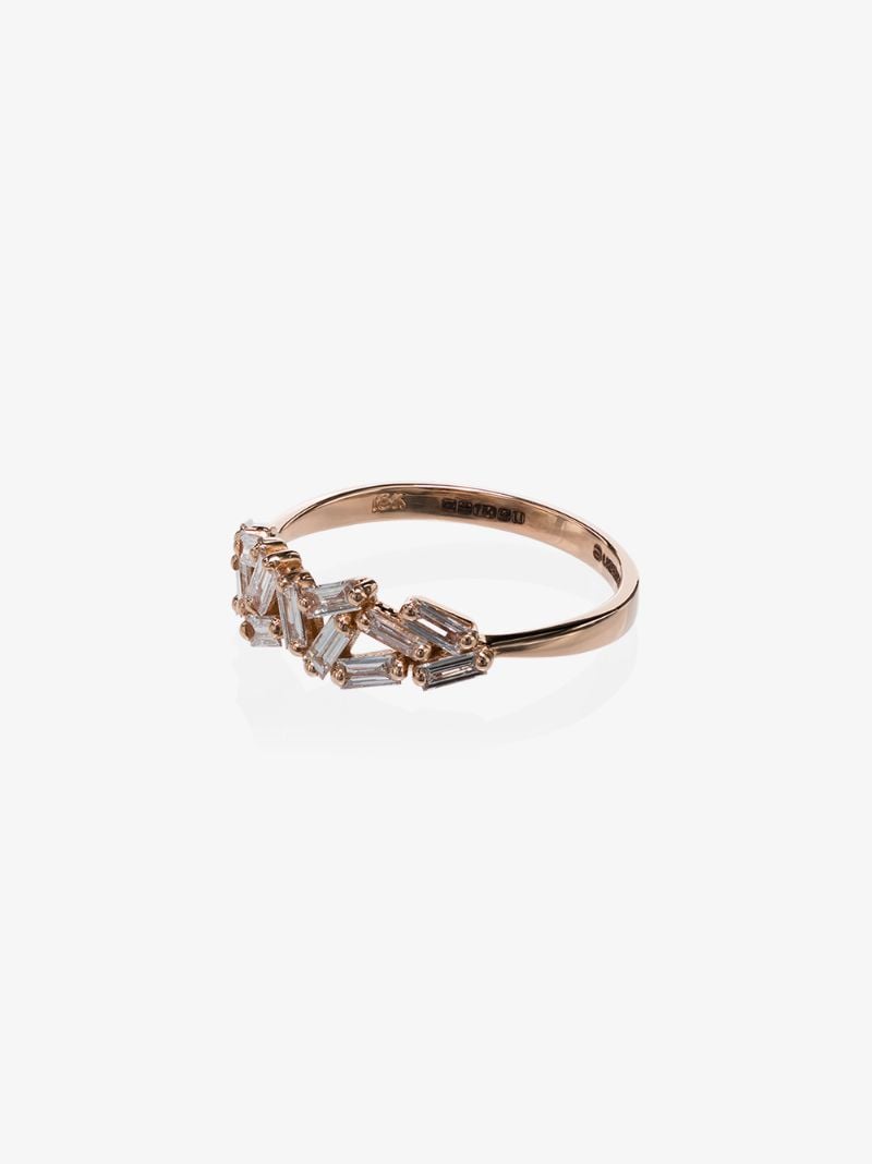 18k Rose Gold Firework Diamond Ring