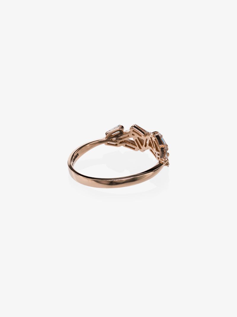18k Rose Gold Firework Diamond Ring