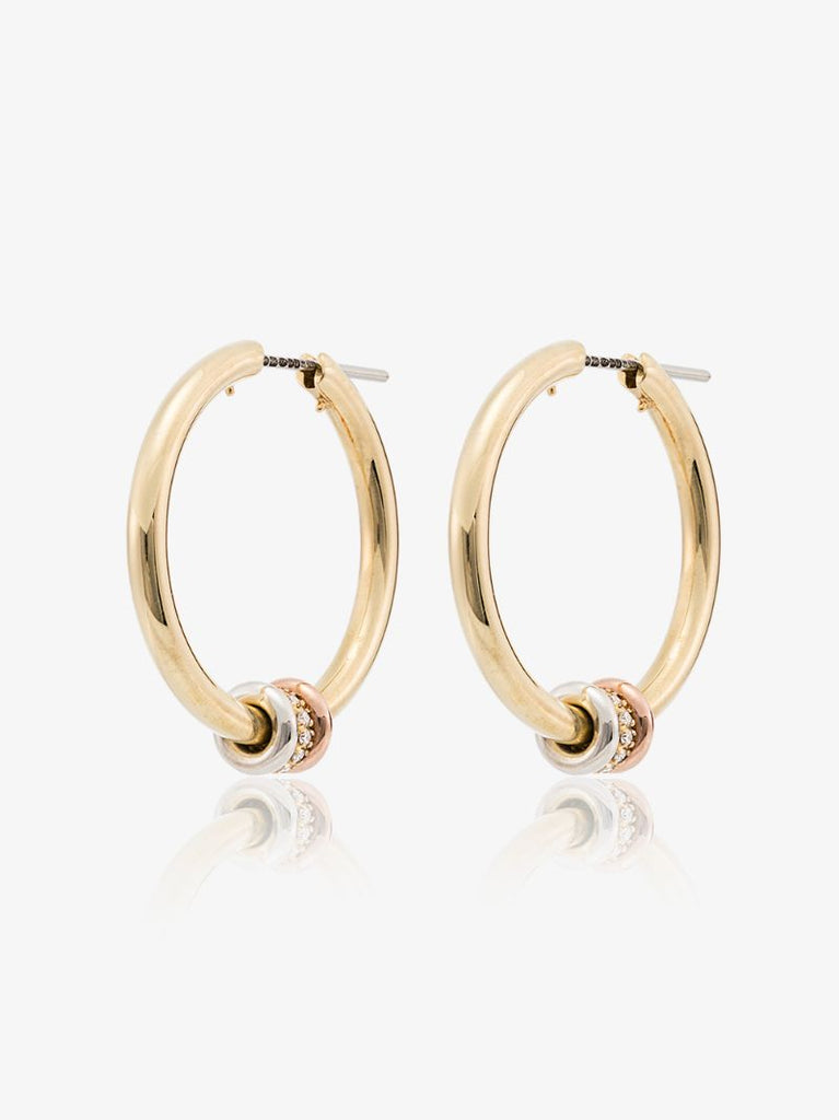 18k Yellow Gold Argo Diamond Hoop Earrings