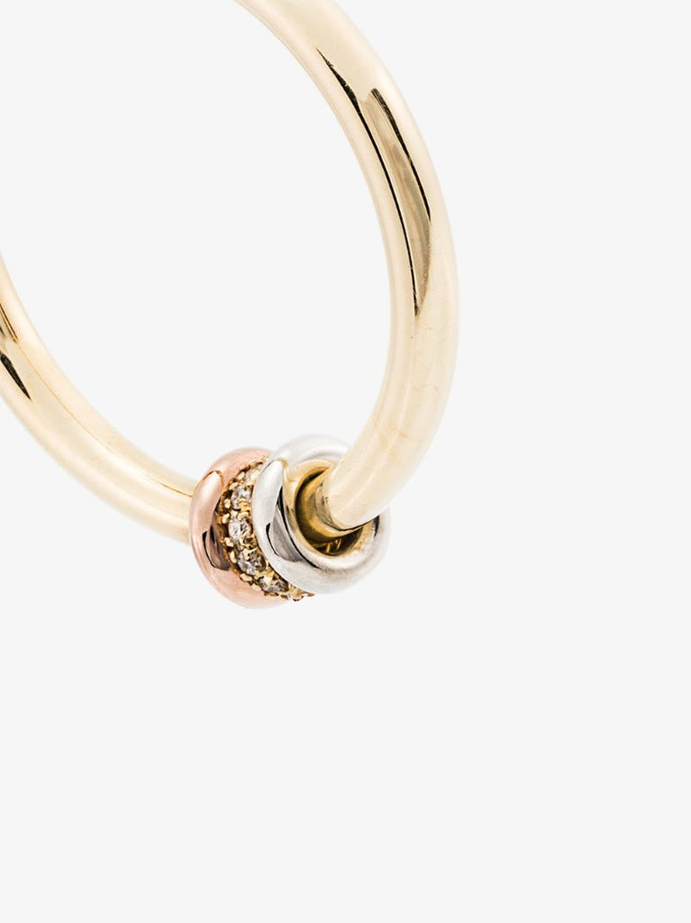 18k Yellow Gold Argo Diamond Hoop Earrings