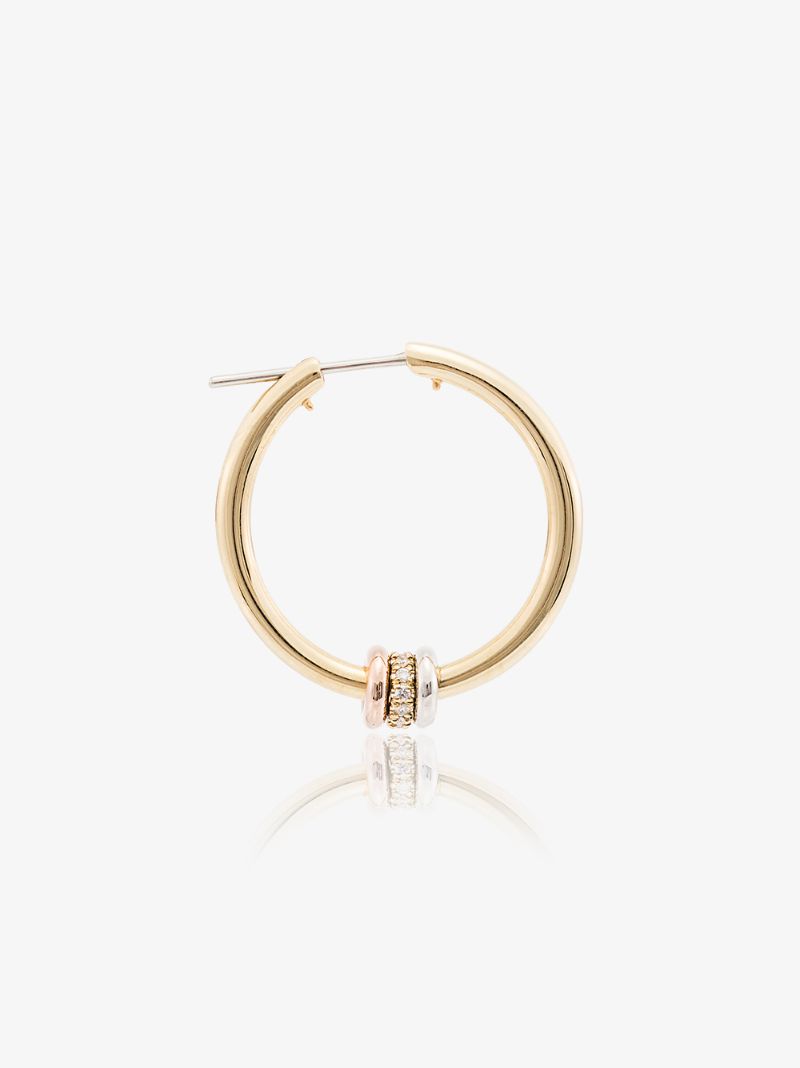 18k Yellow Gold Argo Diamond Hoop Earrings