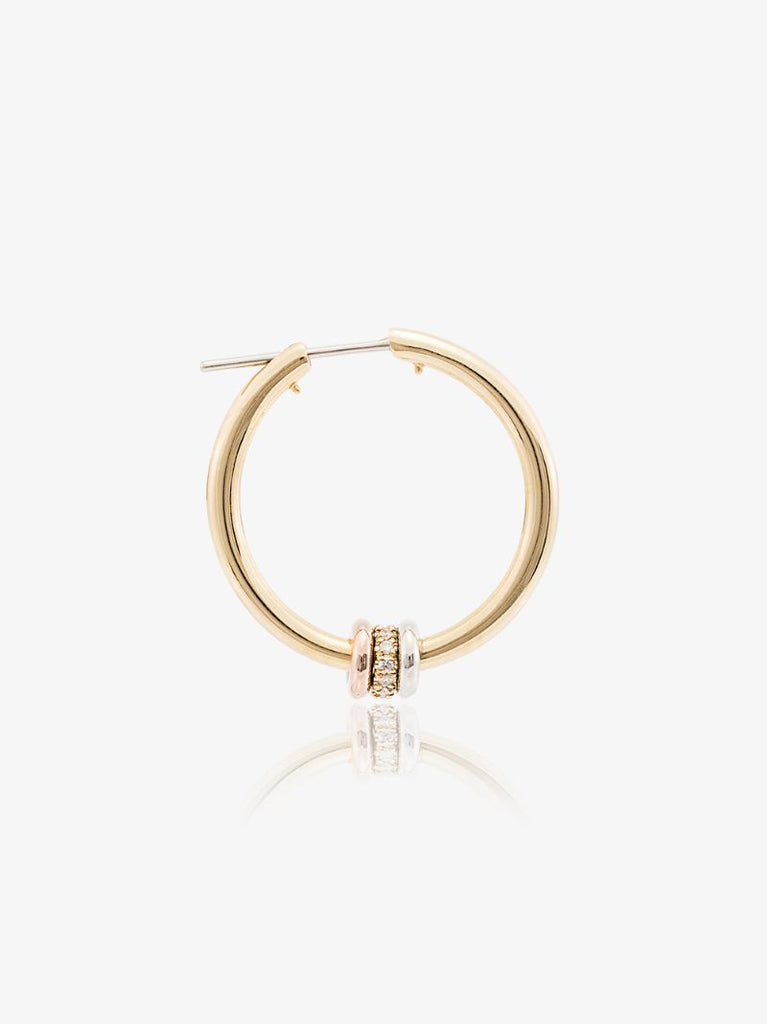 18k Yellow Gold Argo Diamond Hoop Earrings