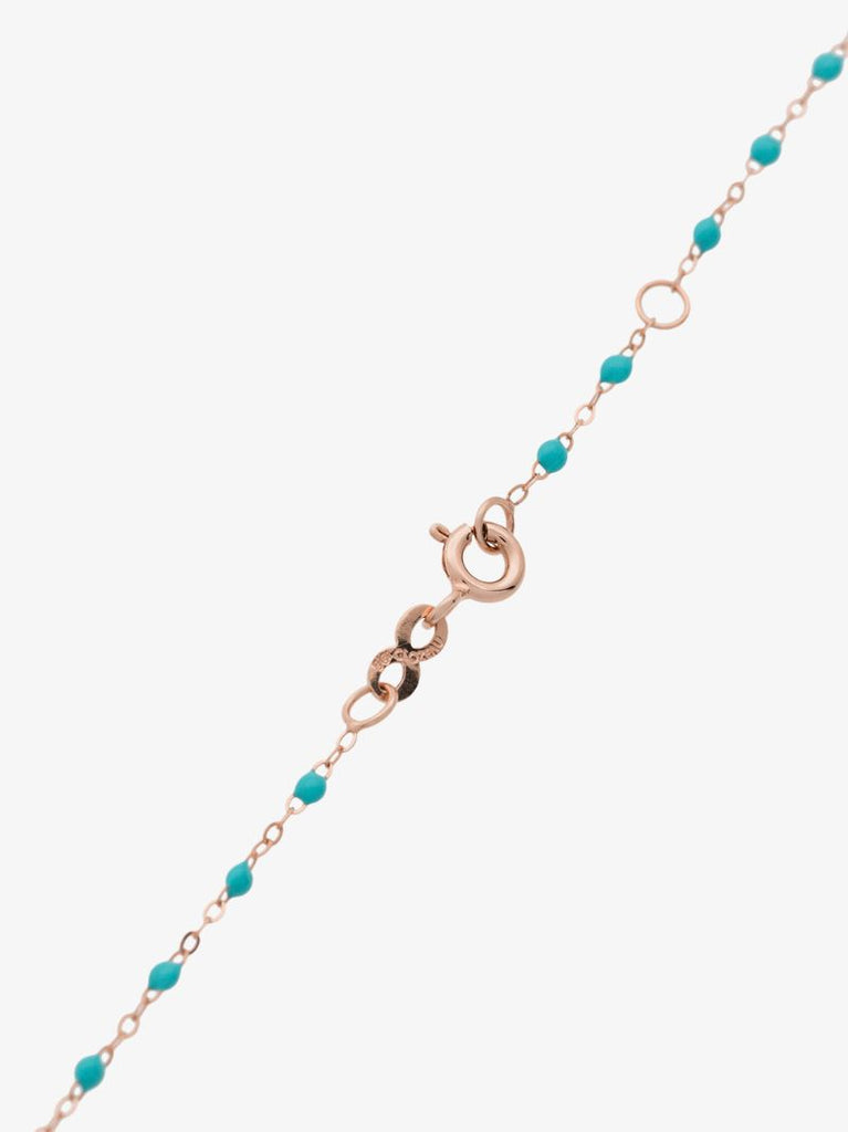 18k Rose Gold North Star 42 Cm Beaded Diamond Necklace