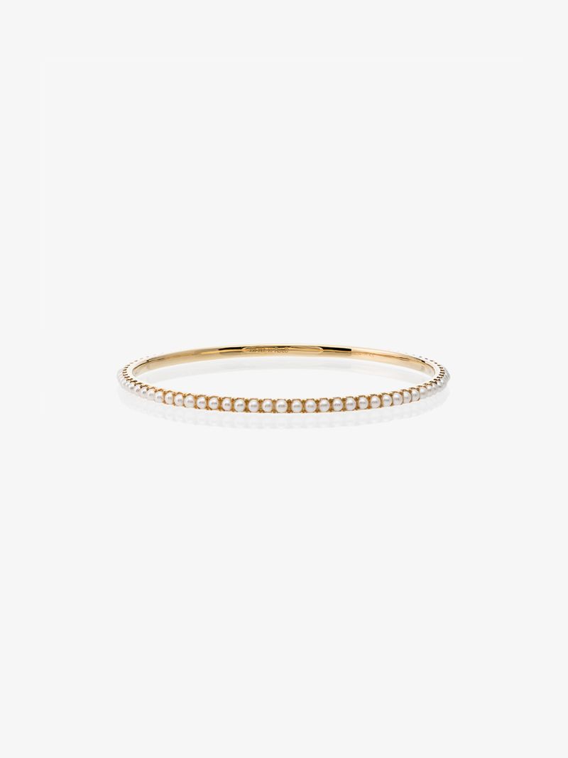 18k Yellow Gold Pearl Bracelet
