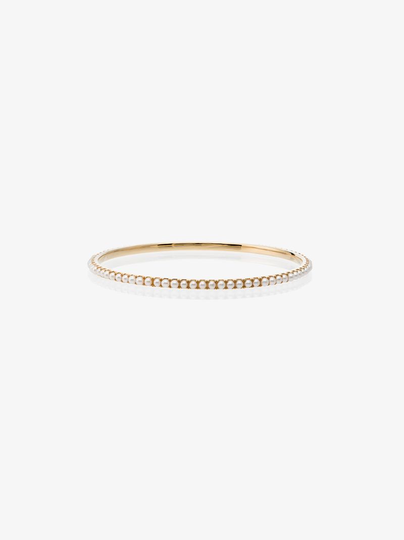 18k Yellow Gold Pearl Bracelet