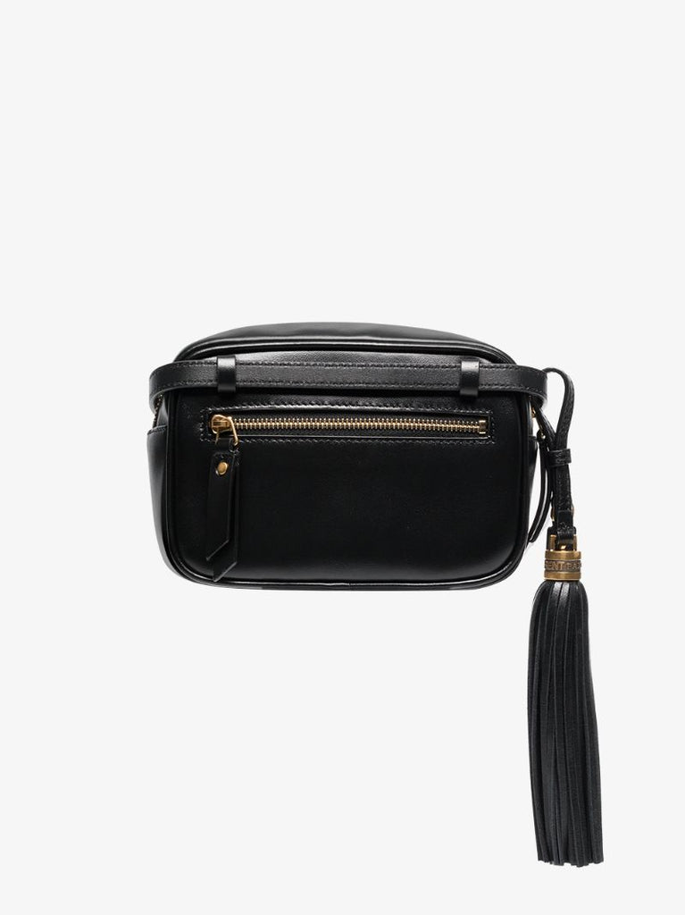 Black Lou Quilted Leather Cross Body Bag