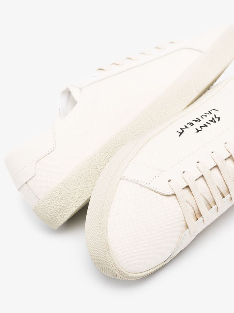 White Court Classic Low-top Leather Sneakers