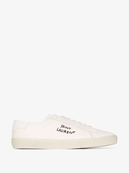 White Court Classic Low-top Leather Sneakers