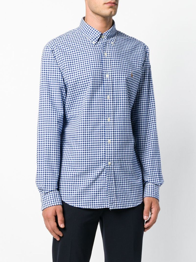 Blue Checked Oxford Shirt