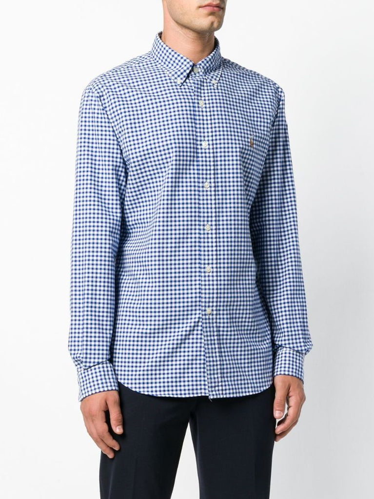 Blue Checked Oxford Shirt