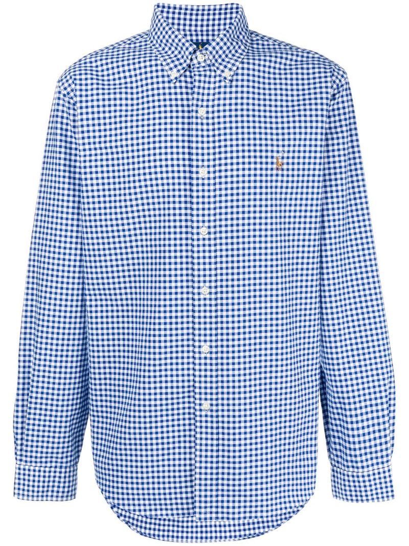 Blue Checked Oxford Shirt
