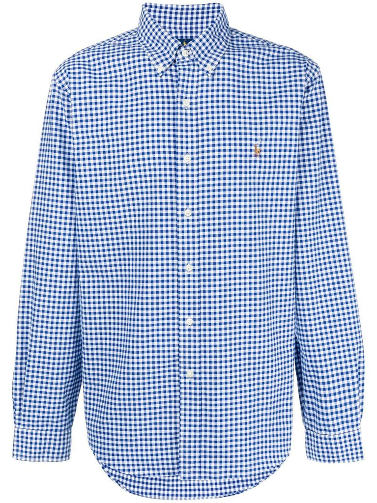 Blue Checked Oxford Shirt