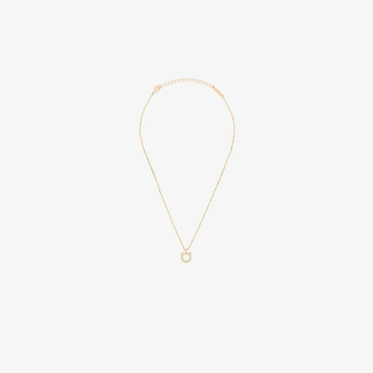 Crystal-embellished Gancini Necklace