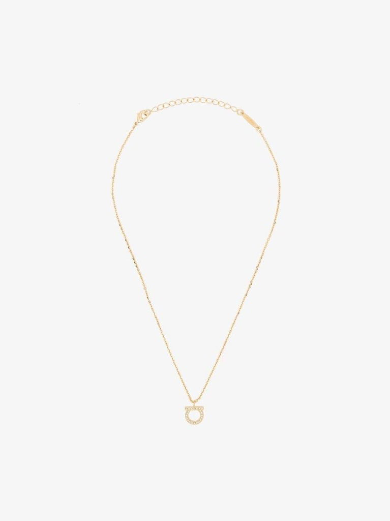 Crystal-embellished Gancini Necklace