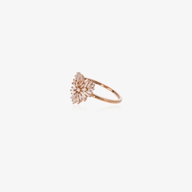 18k Yellow Gold Diamond Embellished Heart Ring