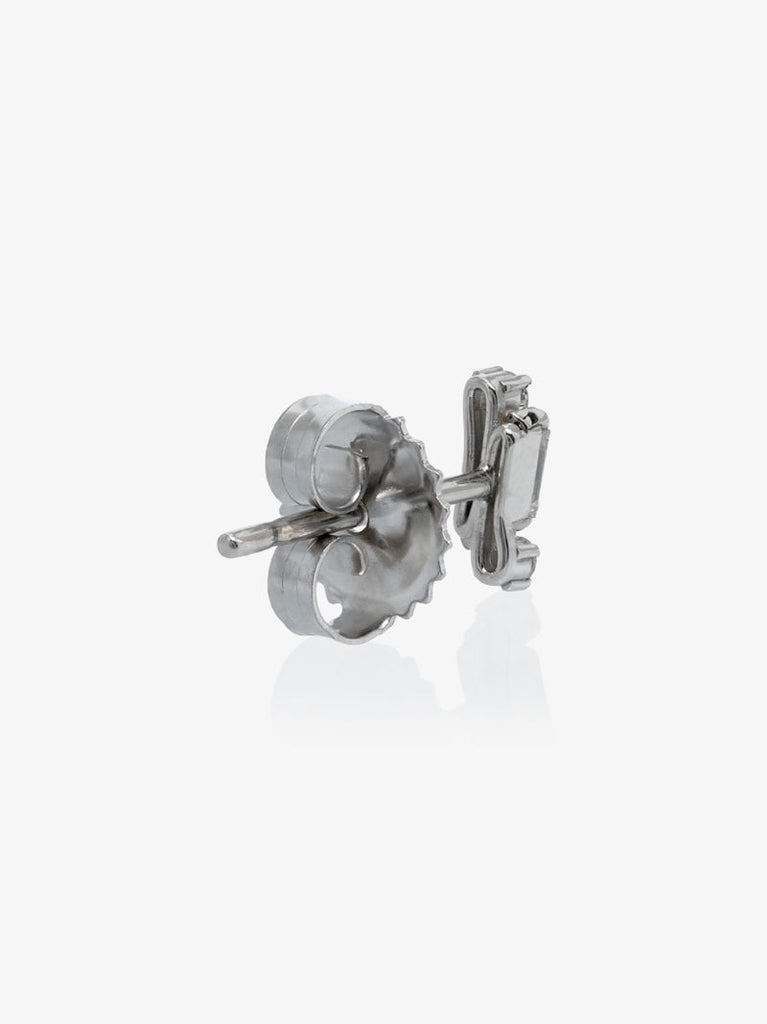 18k White Gold Cluster Diamond Stud Earrings