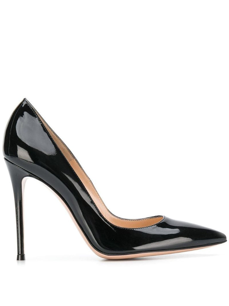 Black Gianvito 105 Patent-leather Pumps