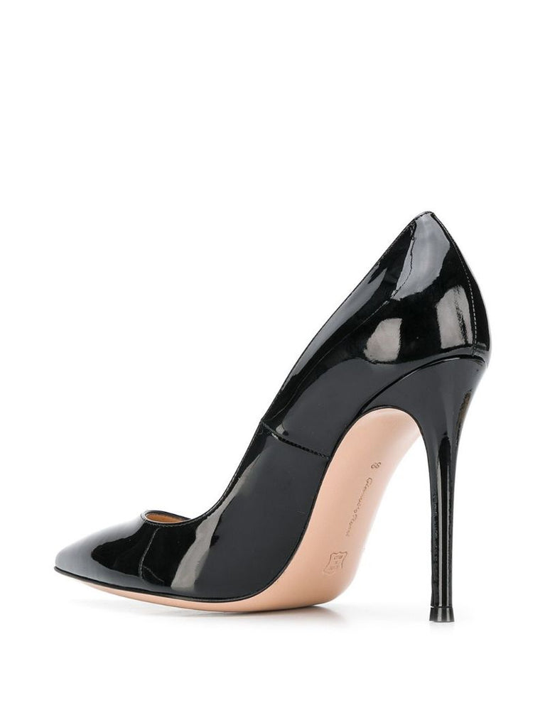 Black Gianvito 105 Patent-leather Pumps