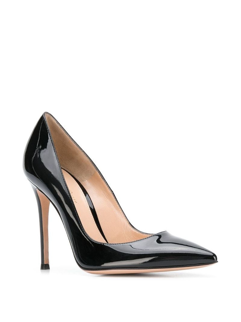 Black Gianvito 105 Patent-leather Pumps