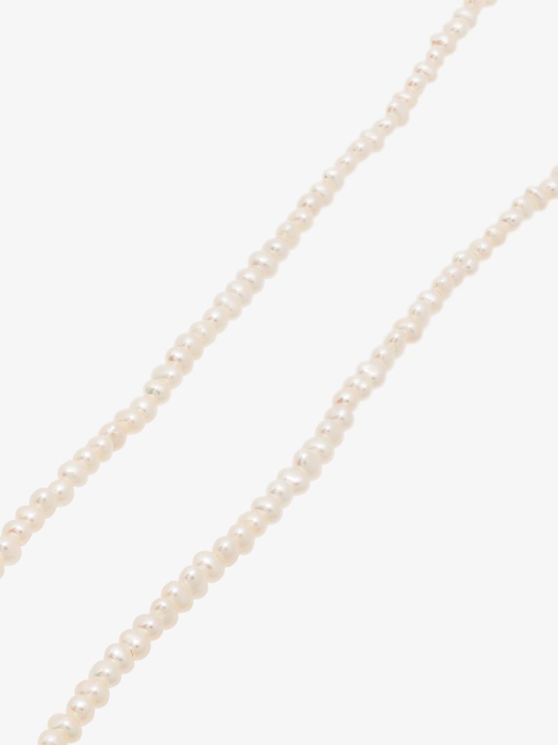 14k Yellow Gold Akoya Pearl Strand 16 Inch Necklace