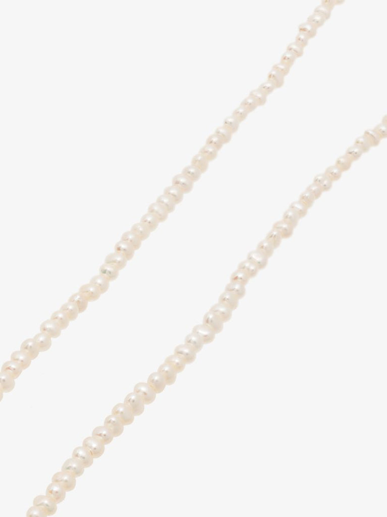 14k Yellow Gold Akoya Pearl Strand 16 Inch Necklace