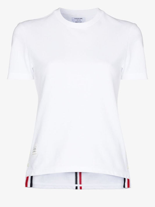 Tricolour Stripe Cotton PiquÃ_x0083_Â© T-shirt