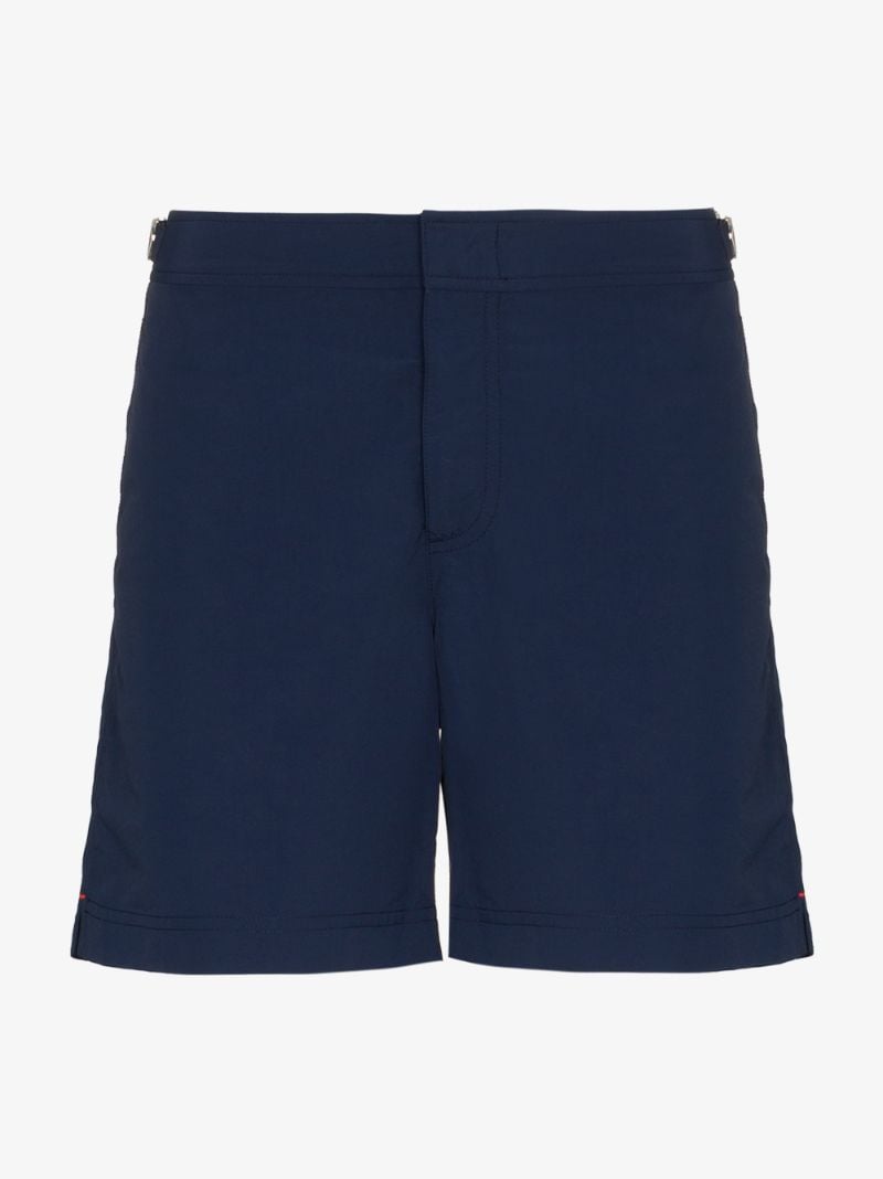 Navy Bulldog Swim Trunks