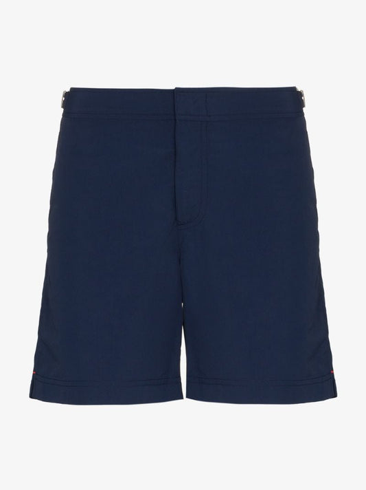 Navy Bulldog Swim Trunks