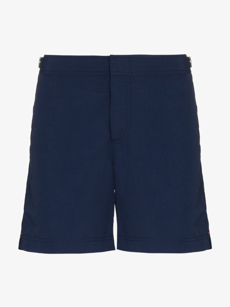 Navy Bulldog Swim Trunks