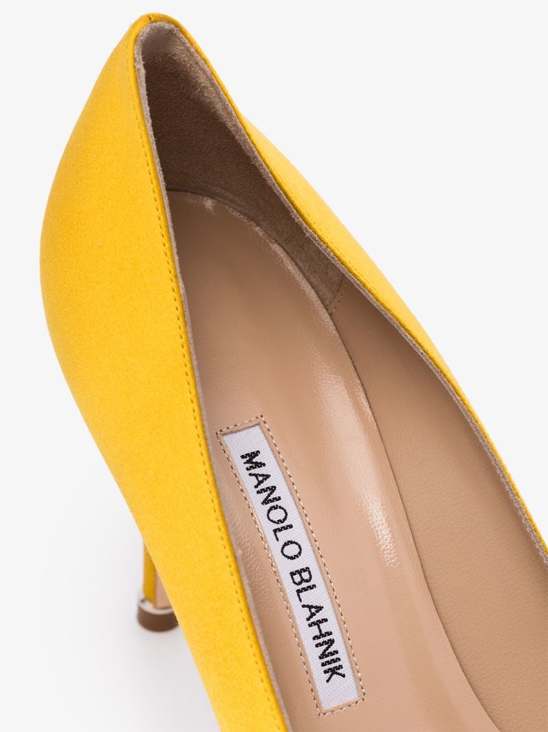 Yellow Hangisi 90 Satin Pumps
