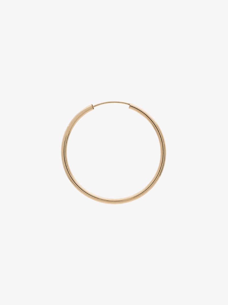 14k Yellow Gold Medium Hoop Earrings