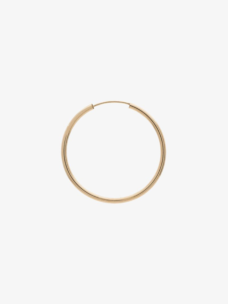 14k Yellow Gold Medium Hoop Earrings