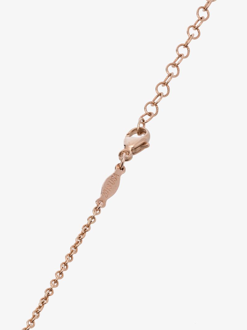 14k Rose Gold Shaker Diamond Necklace
