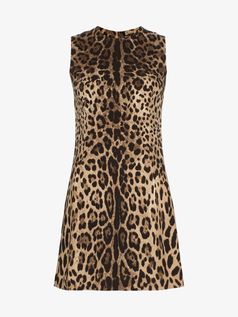 Leopard Shift Mini Dress