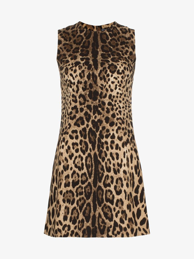 Leopard Shift Mini Dress