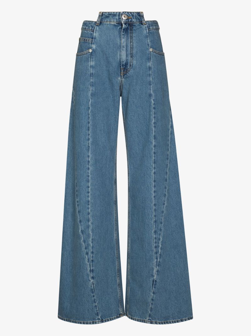 Blue DÃ_x0083_Â©cortiquÃ_x0083_Â© Wide-leg Jeans