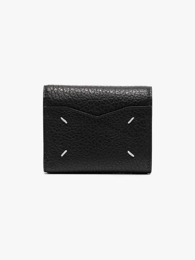 Black Grained Leather Wallet